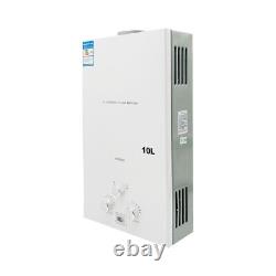 10L 20KW Natural Gas Hot Water Heater Tankless NG Boiler with Shower Kit UK
