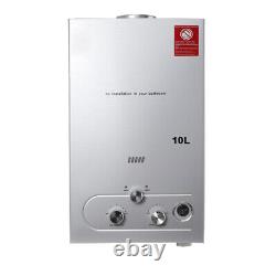 10L LPG Propane Gas Tankless Hot Water Heater Portable Instant Boiler
