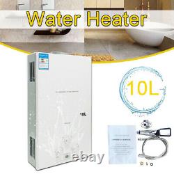 10L LPG Propane Gas Water Heater On-Demand Tankless Water Boiler with Shower Kit