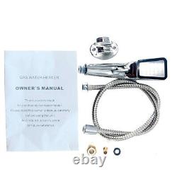 10L Natural Gas Water Heater with Shower Kit 2.64 GPM Stainless Steel UK