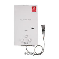 10L Portable LPG Propane Gas Hot Water Heater Tankless Instant Boiler Shower Kit