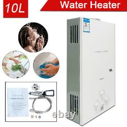 10L Propane Gas LPG Tankless Hot Water Heater Instant Heater Camping Shower Kit