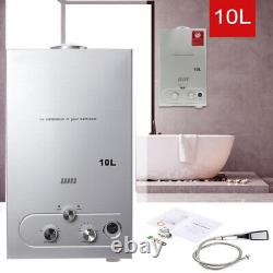 10L Propane Gas LPG Tankless Hot Water Heater On-Demand Heater Shower Kit