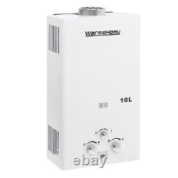 10L Tankless Gas Water Heater LPG Propane Instant Boiler Outdoor Camping Caravan