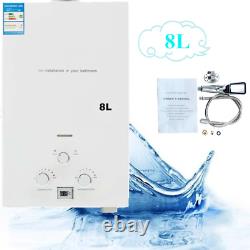 10L/min Portable Battery Natural Gas Tankless Instant Hot Water NG Shower Kit