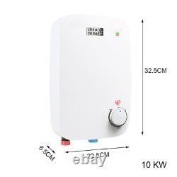10kW Electric Tankless Instant Hot Water Heater Under SinkTap Kitchen Washing UK