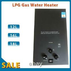 12-18L Tankless Gas Water Heater RV Camping Instant Propane Water Heater LPG