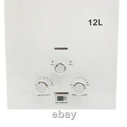 12 L Propane LPG Gas Tankless Hot Water Heater Instant Shower Camping Outdoor UK