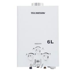 12KW Instant Hot Water Heater Tankless Gas Boiler LPG Propane 6L Camping Shower