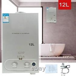 12L 24KW Propane Gas Hot Water Heater LPG Camping Outdoor Instant Water Boiler