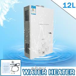 12L 24KW Tankless LPG Liquid Propane Gas Hot Water Heater With Shower Kit