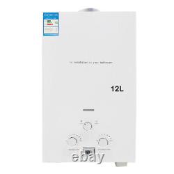 12L 3.2GPM Tankless LPG Liquid Propane Gas Instant Hot Water Heater Household