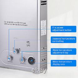 12L 3.2GPM Tankless Water Heater propane Gas On-demand LPG Hot Water Boiler
