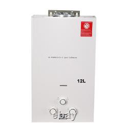 12L Instant Hot Water Heater Tankless Gas Boiler LPG Propane with Shower Kit