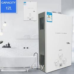 12L LPG Gas Water Heater Propane Tankless Instant Boiler Outdoor Camping Shower