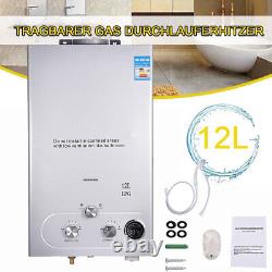 12L LPG Instant Water Heater Propane Gas Tankless Water Heater with Shower Kits