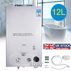 12L LPG Propane Gas Water Heater Tankless Instant Hot Water Heater Boiler Burner