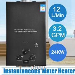 12L LPG Propane Gas Water Heater Tankless Instant Hot Water Heater Boiler Burner