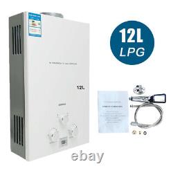 12L Propane Gas LPG Hot Water Heater Instant Heating Tankless With Shower Kit