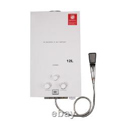 12L Propane LPG Gas Tankless Boiler Instant Hot Water Heater with Shower Kit UK