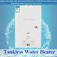 12l/min Tankless Water Heater Natural Gas Wall-mounted Instant For Home White