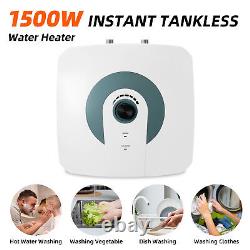 15L Electric Tankless Instant Hot Water Heater Under Sink Tap Bathroom Kitchen