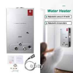 16KW Instant Hot Water Heater Tankless Gas Boiler LPG Propane 8L Shower 2.11 GPM