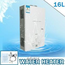 16L 32KW Propane Gas Instant Water Heater LPG Tankless Boiler Heater& Shower Kit