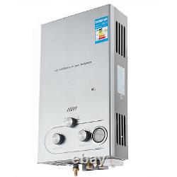 16L GAS LPG Hot Water Heater Propane Tankless Stainless Instant Boiler +Shower