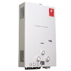16L LPG Propane Gas Tankless Water Heater Instant Hot Water Boiler with Shower Kit