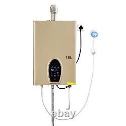 16L Natural Gas Tankless Hot Water Heater Instant On Demand Whole House