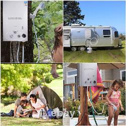 16L Portable Gas Water Heater Shower Outdoor Camping Hot Tankless LPG System