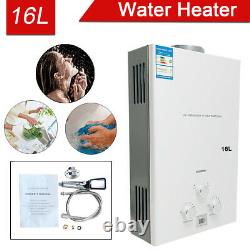 16L Propane Gas LPG Tankless Hot Water Heater 32KW 4.3GPM Camping Shower Heater