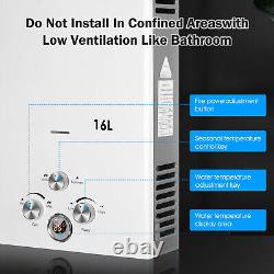 16L Propane Gas Tankless Instant LPG Hot Water Heater Boiler With Shower Cowftoz