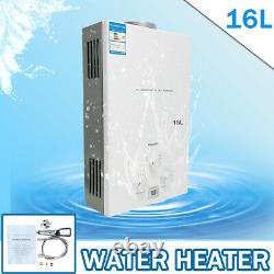 16L Propane Tankless Water Heater Portable Instant Camping Boiler with Shower Kit