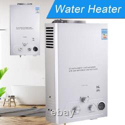 16L Tankless LPG Water Heater Propane Gas Instant Boiler Outdoor Camping Shower