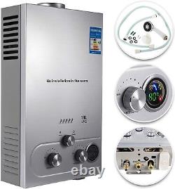18L 36KW Instant Gas LPG Water Heater Tankless Gas Boiler Portable with Shower Kit