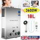 18l 36kw Propane Gas Lpg Tankless Hot Water Heater Heating With Shower Heater Uk