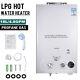 18l Gas Lpg Hot Water Heater Propane Tankless Stainless Instant Boiler +shower
