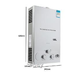 18L Instant Gas Hot Water Heater Tankless Propane Gas Boiler LPG Water Heater UK