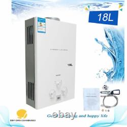 18L LPG Gas Hot Water Heater Shower Camping Outdoor Tankless Instant UK