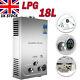 18l Lpg Hot Water Heater Propane Gas Tankless Heating Boiler With Shower Head Kit