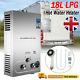 18l Lpg Hot Water Heater Propane Gas Tankless Instant Boiler Portable Shower Kit