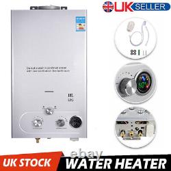 18L LPG Hot Water Heater Propane Gas Tankless Instant Boiler Shower Kit Portable