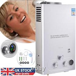 18L LPG Hot Water Heater Propane Gas Tankless Instant Boiler Shower Kit Portable