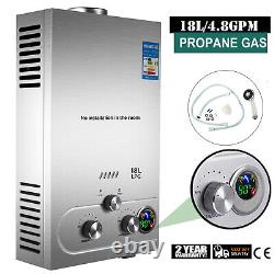 18L LPG Propane Gas Tankless Instant Hot Water Heater Boiler Kit 2 YEAR WARRANTY