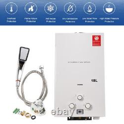 18L LPG Propane Gas Tankless Instant Hot Water Heater With Shower Kit UK
