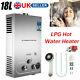 18l Lpg Water Heater Propane Gas Instant Tankless Boiler Portable Shower Head Uk