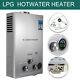 18l Lpg Water Heater Propane Gas Instant Tankless Boiler Portable With Shower Head