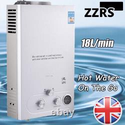 18L Propane Gas Hot Water Heater LPG Instant Heating Tankless Shower Boiler